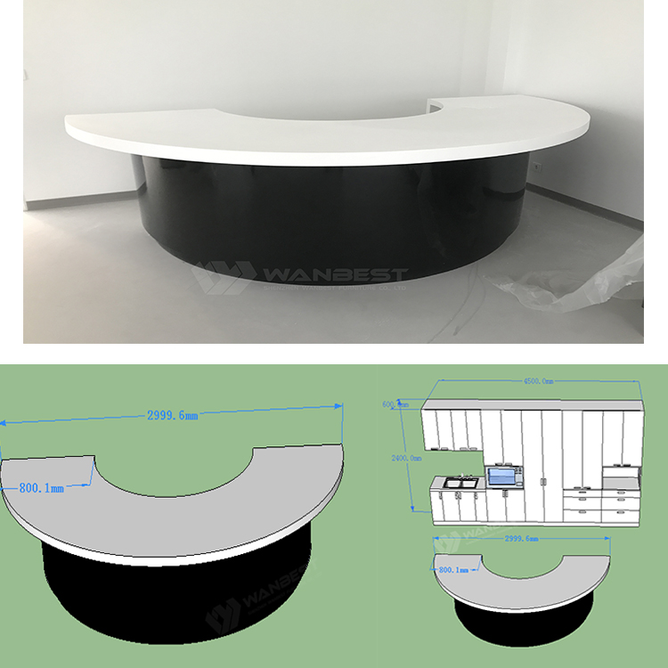  Semicricle Kitchen Counter