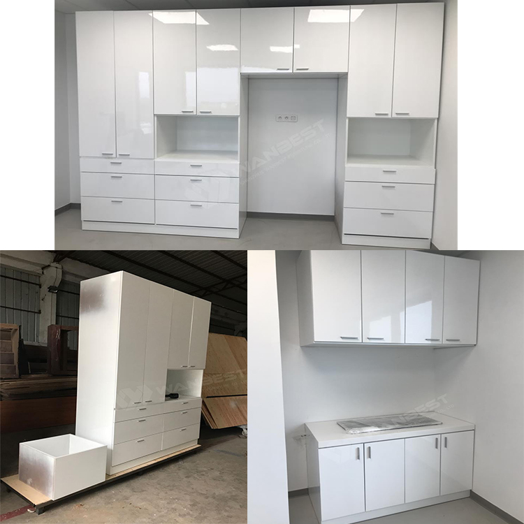 Storage cabinet with many cabinets