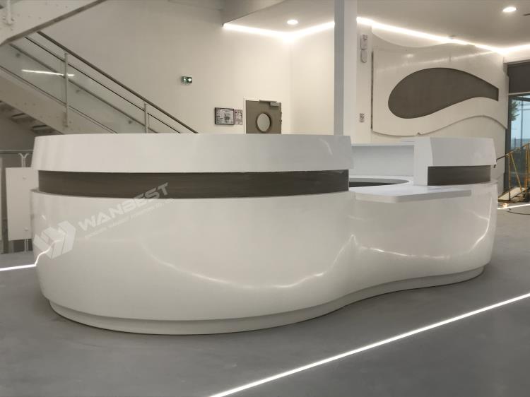 The side of reception desk 