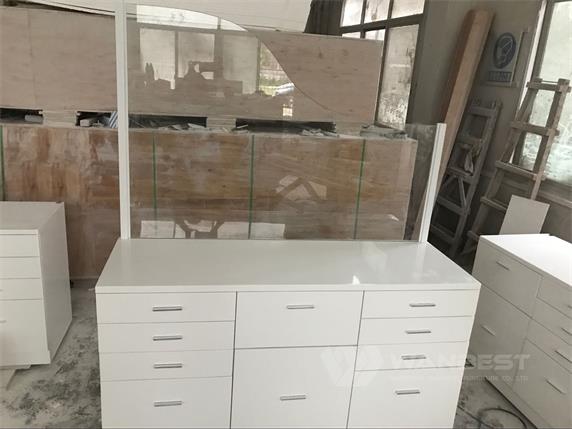 Hospital specialized office desk with tempered glass