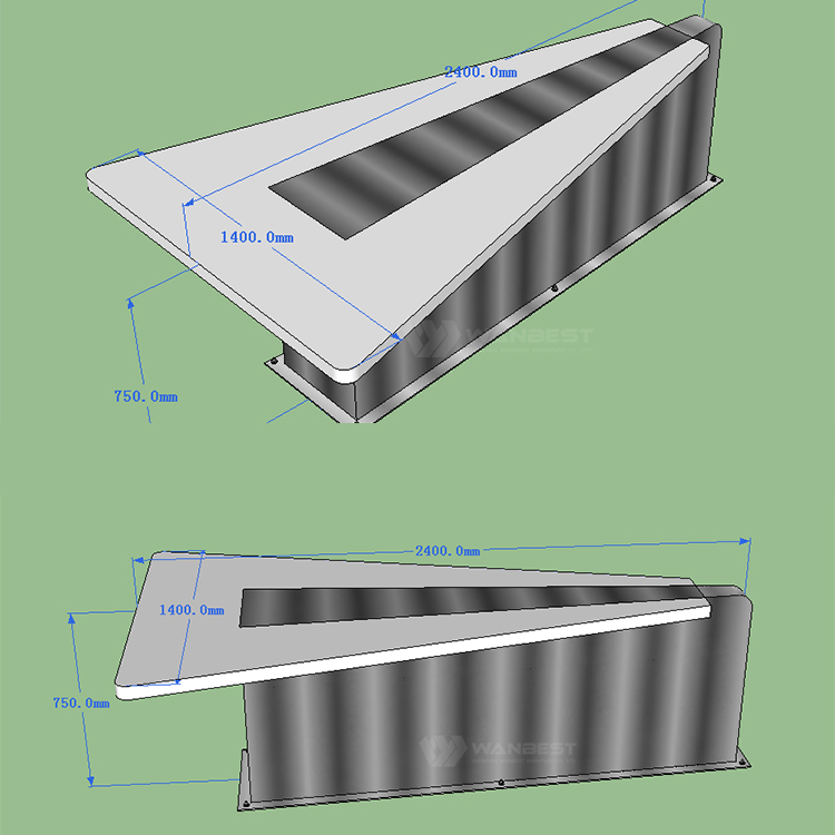 Conference table 3D drawing 