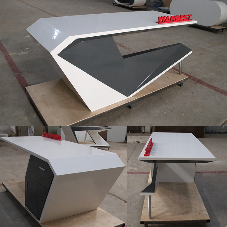 Solid surface office desk 