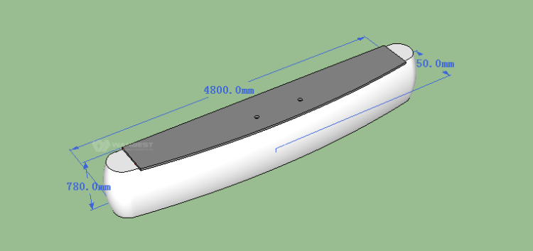 Reception desk  3D drawing