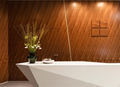 Z shape artificial stone white salon reception desk