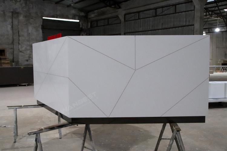 Artificial stone reception desk 