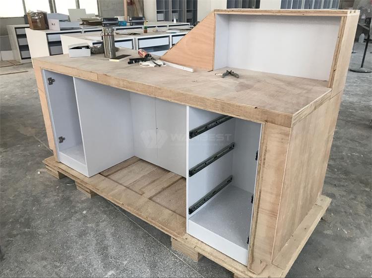 Reception desk wood frame 