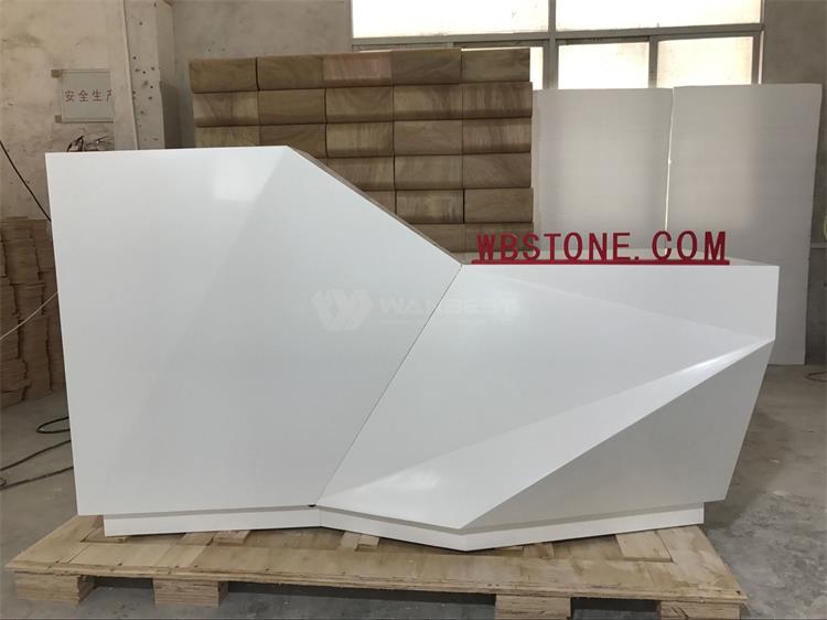 Artificial stone reception desk 