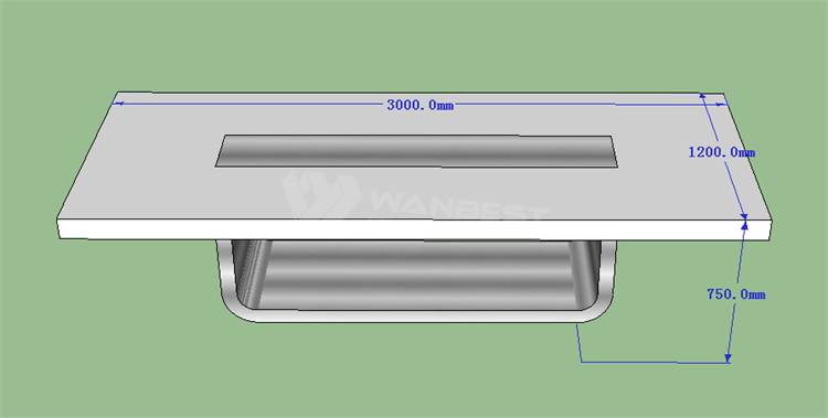 The 3D drawing conference table 