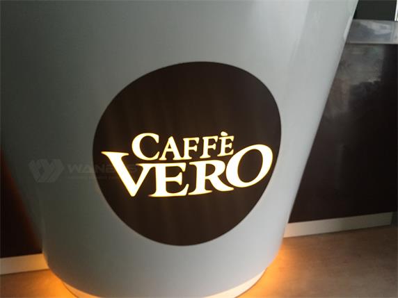 Coffee Bar Counter Customized Special Cup Shape Design