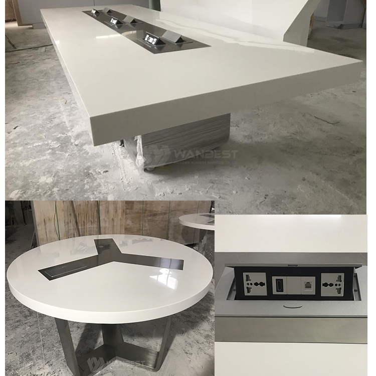 Solid surface conference table 