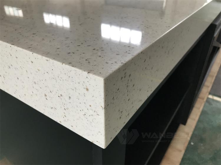 The corian marble of kitchen counter 