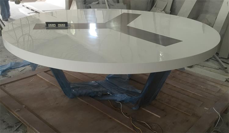 A big solid surface conference table 