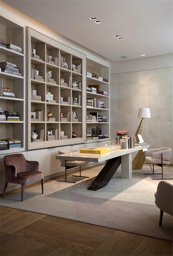 Modern artificial stone luxury executive CEO office desk