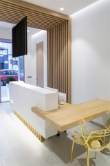 A Set of Corian Solid Surface Products Dentist Clinic reception desk