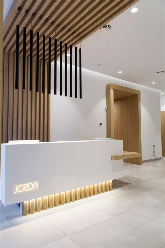 A Set of Corian Solid Surface Products Dentist Clinic reception desk