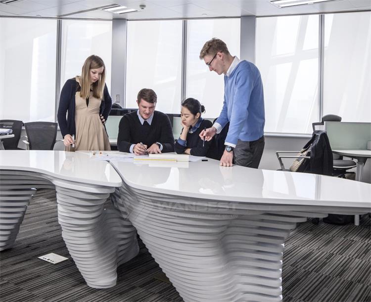 solid surface meeting room table 