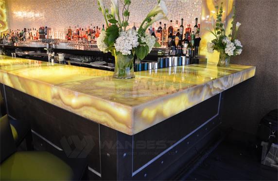Rectangular large commercial modern custom bar counter
