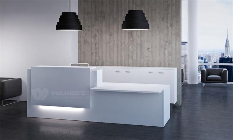 Simple and generous design front counter 