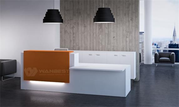Modern New Design Artificial Stone Office Reception Desk