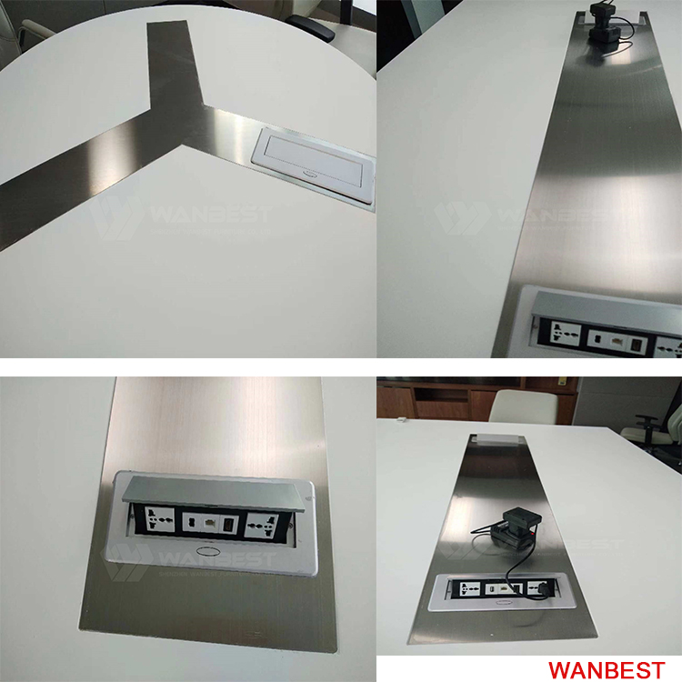Multimedia socket of conference table 