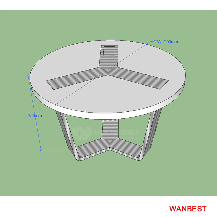 Four seats for people round meeting table 