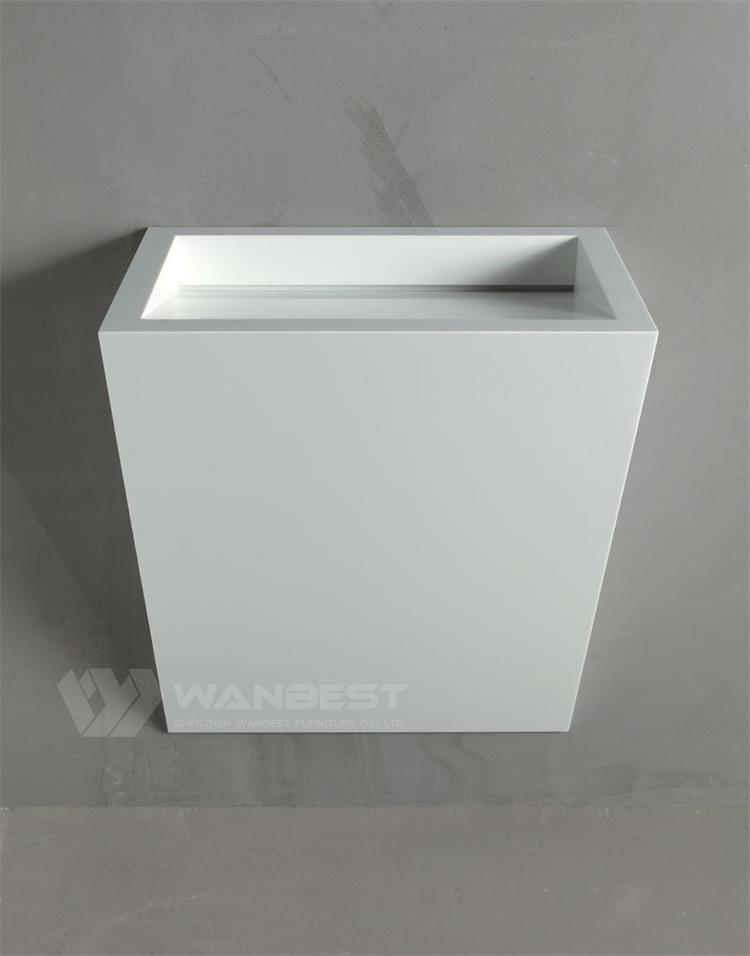 Artificial Marble Small Inverted Triangle Bathroom Sink