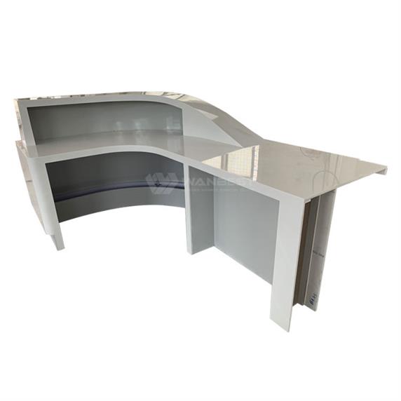 New Commercial Artificial Stone Semicircle Standard Size Reception Desk