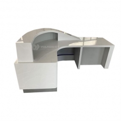 New Commercial Artificial Stone Semicircle Standard Size Reception Desk