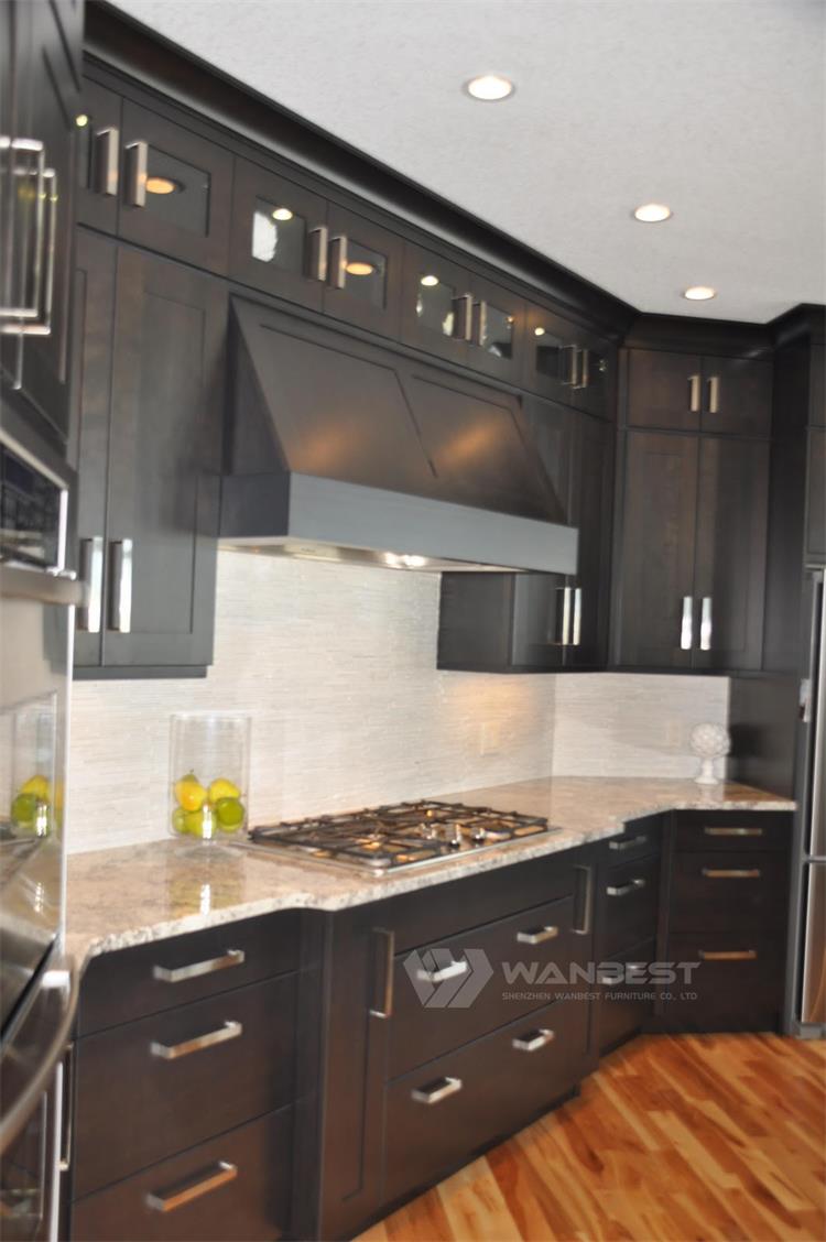 Elegant Solid Surface Kitchen Counter Tops With Two Sinks 