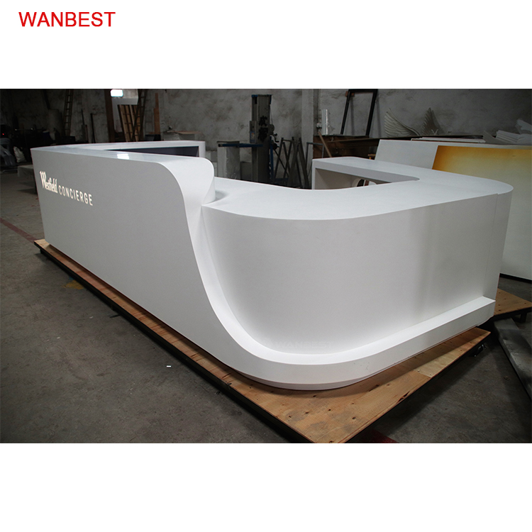 Beauty salon reception desk design 