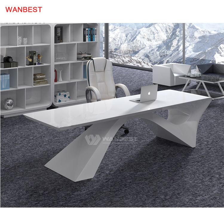 Marble Stone High Quality White Popular Company Office Furniture Desk