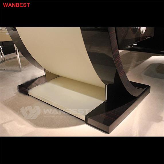 Artificial Stone Solid Wood Noble Design Unique CEO Office Desk