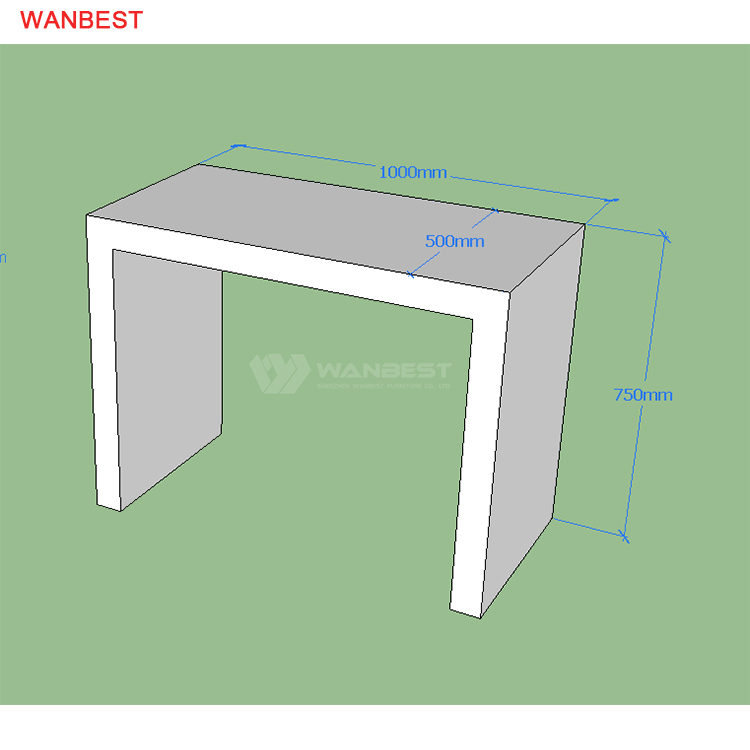 3D drawing office desk 