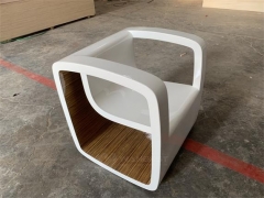 Wooden Lacquer White Modern Fashion Design Chair For Sale
