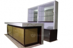 Hight Quality Acrylic Solid Surface Translucent Stone Large Restaurant Pub Counter