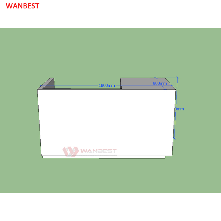 The front of 3D drawing front counter 