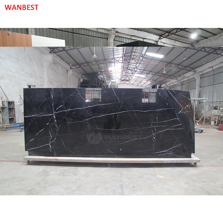 Nature marble stone high quality luxury design hotel hall front counter furniture for sale 