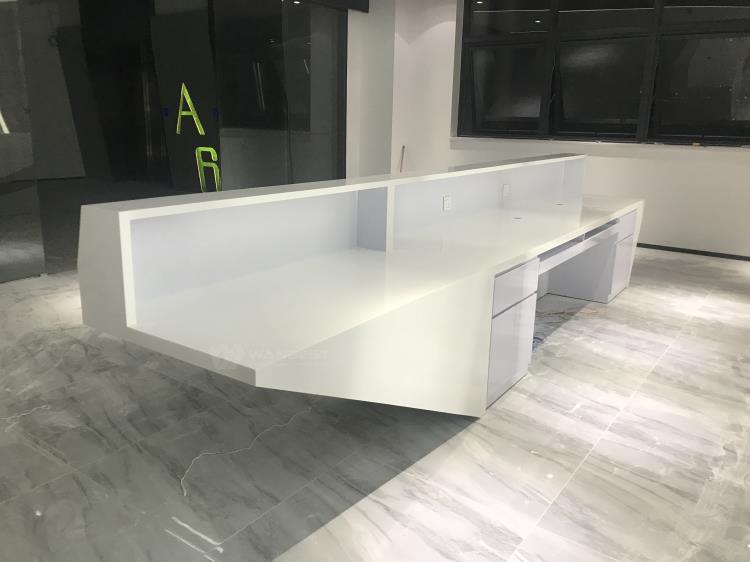 artificial stone reception desk 