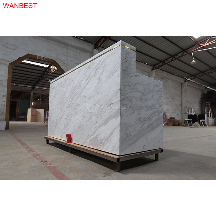 fancy design marble reception desk 