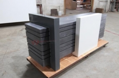 Standard size modern design company acrylic solid surface office desk