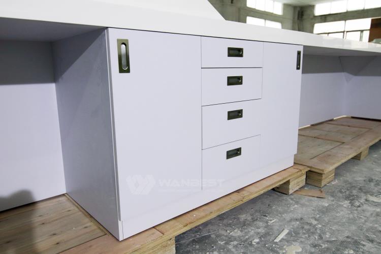 reception desk with drawers 