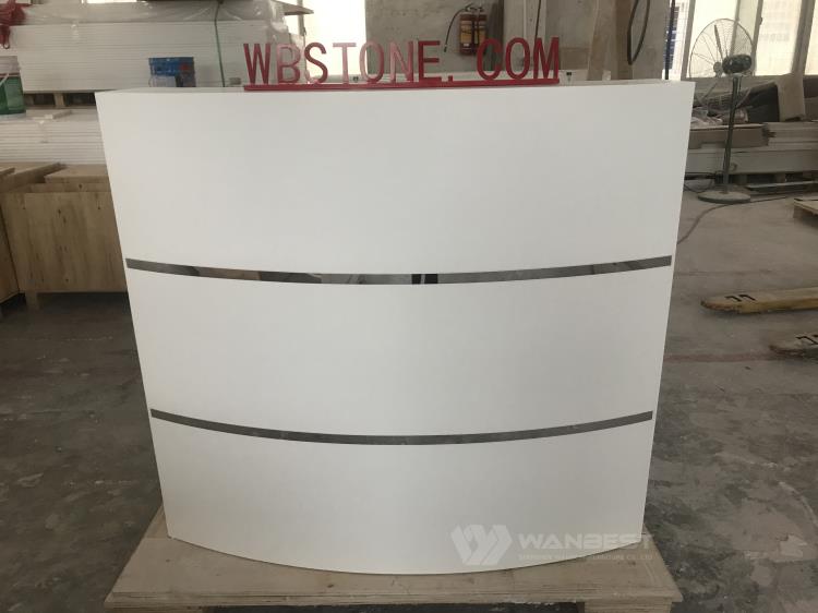 artificiak stone reception desk 