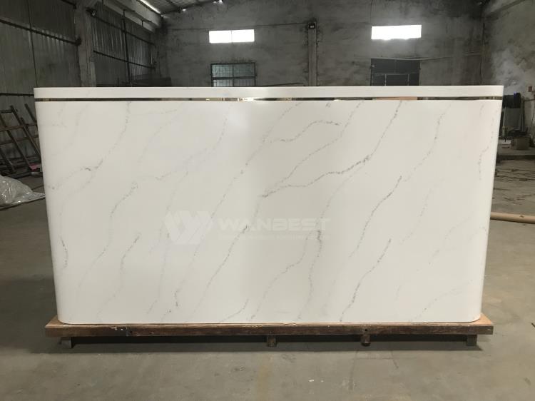 pure acrylic solid surface reception desk 