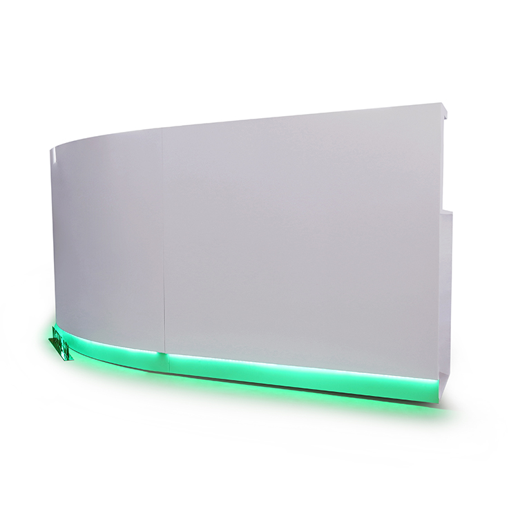 c shape reception desk