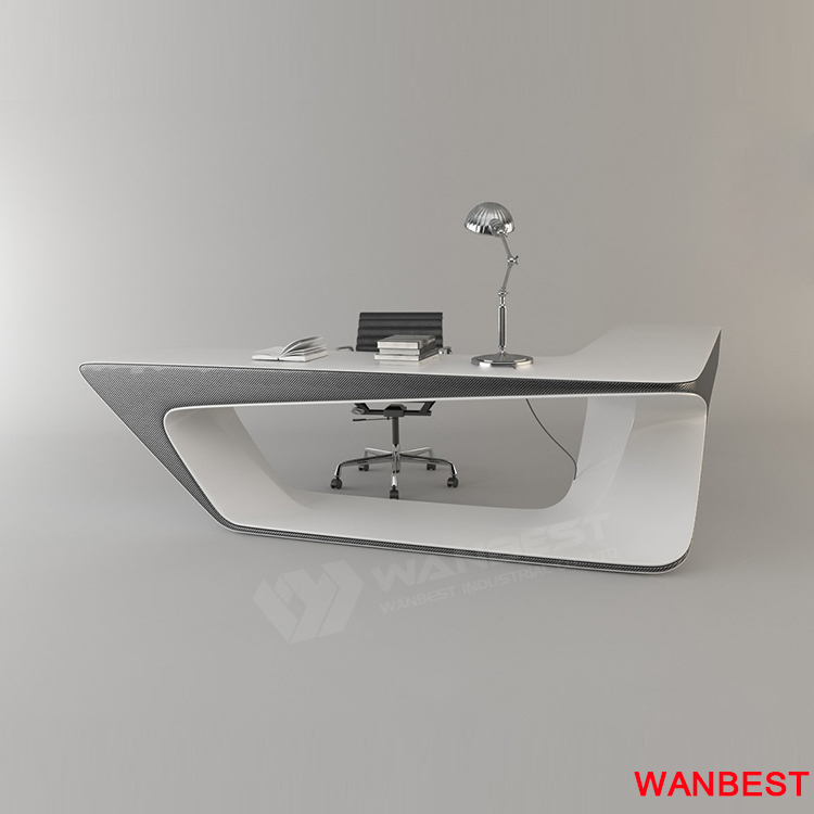 Fashion artificial stone the best office furniture CEO desk