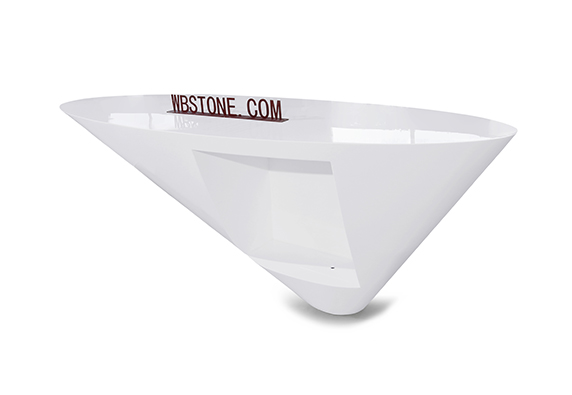 marble cone shape office apartment reception desks