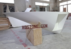 marble cone shape office apartment reception desks