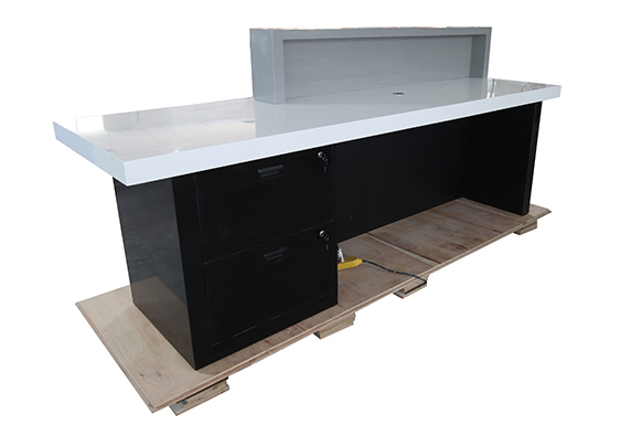 grey dove salon office lobby reception counter for sale