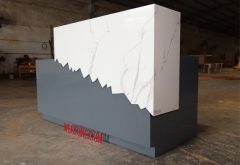 Marble Salon office Modern  small reception counter desk