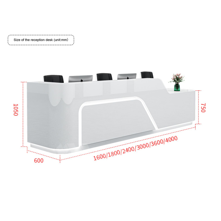 White Reception Desks